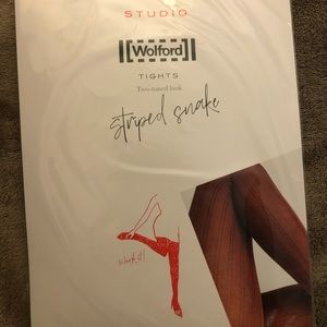 NIP- Studio Wolford tights- striped snake